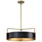 Nuvo Altos 5-Light Large Pendant Matte Black and Natural Brass 60/7844 - alternate 4